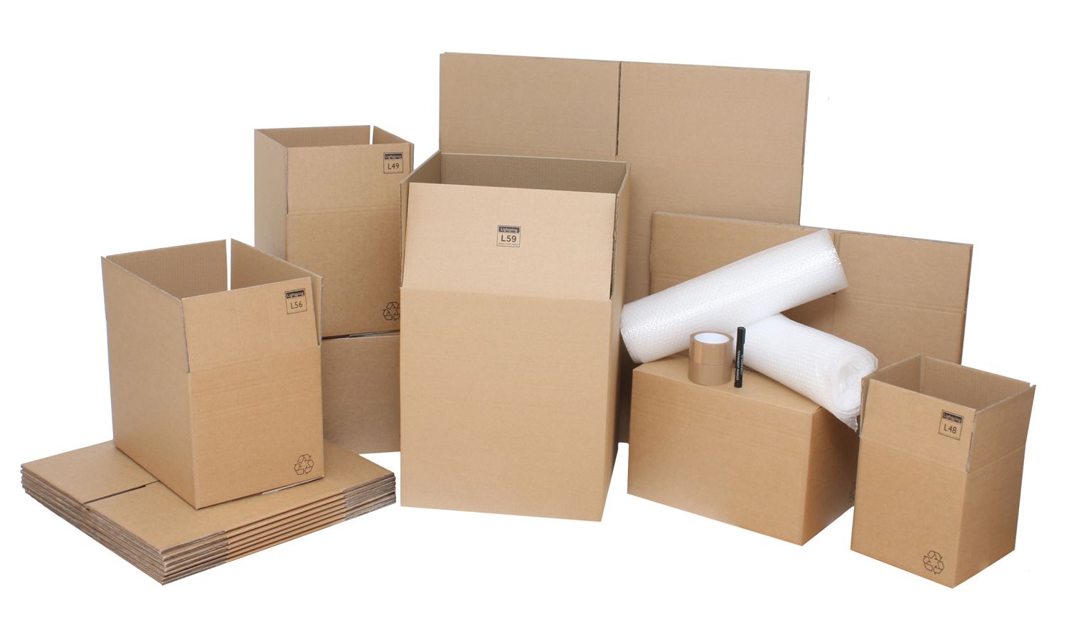 Moving House Removal Mailing Boxes 15 SMALL 10x10x10" Double Wall