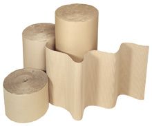 corrugated paper rolls for packaging protection