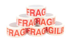 fragile caution adhesive tape