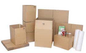 medium moving kit with moving boxes & accessories