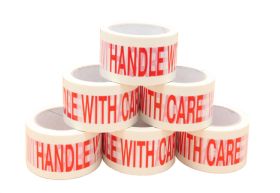 handle with care warning adhesive tape