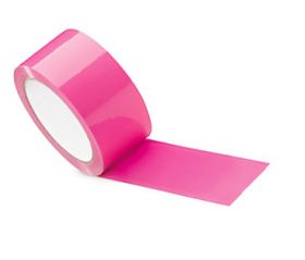 pink adhesive polypropylene packing tape