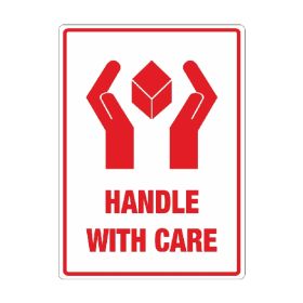handle with care labels for shipping and storage