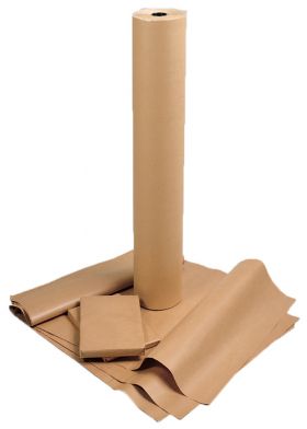 brown recycled paper supplied on rolls